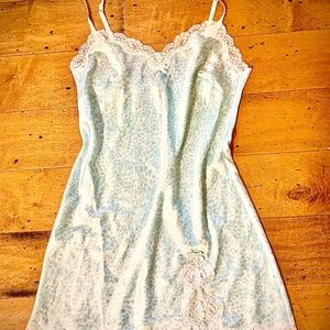 Blue and White Leopard Victoria Secret Nightie